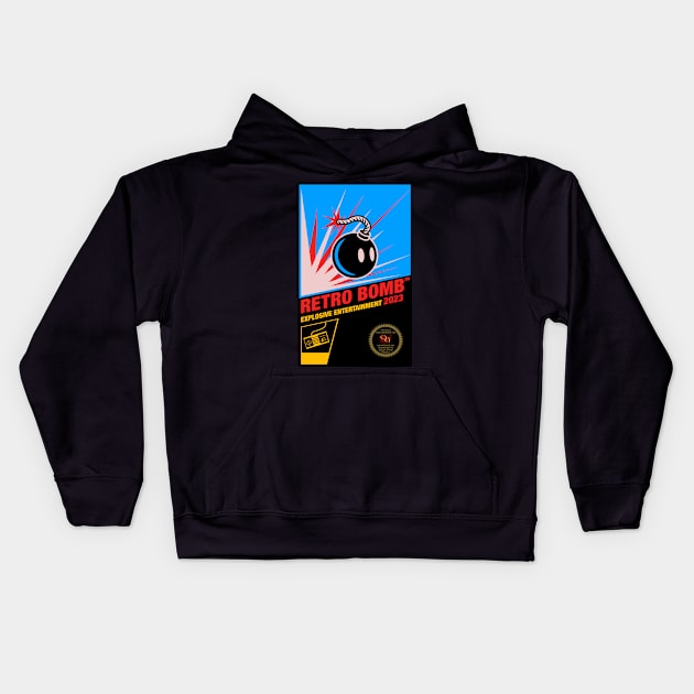 Retro Bomb Kids Hoodie by TheGamingGeeks